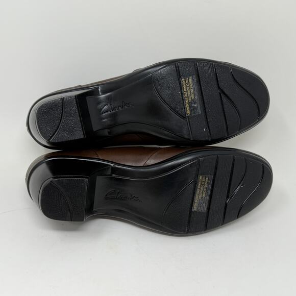 Clarks Leather WISH HOPE Side Zip Booties New W/O Tags Womens 8M I.1.1 Comfort - Picture 14 of 16